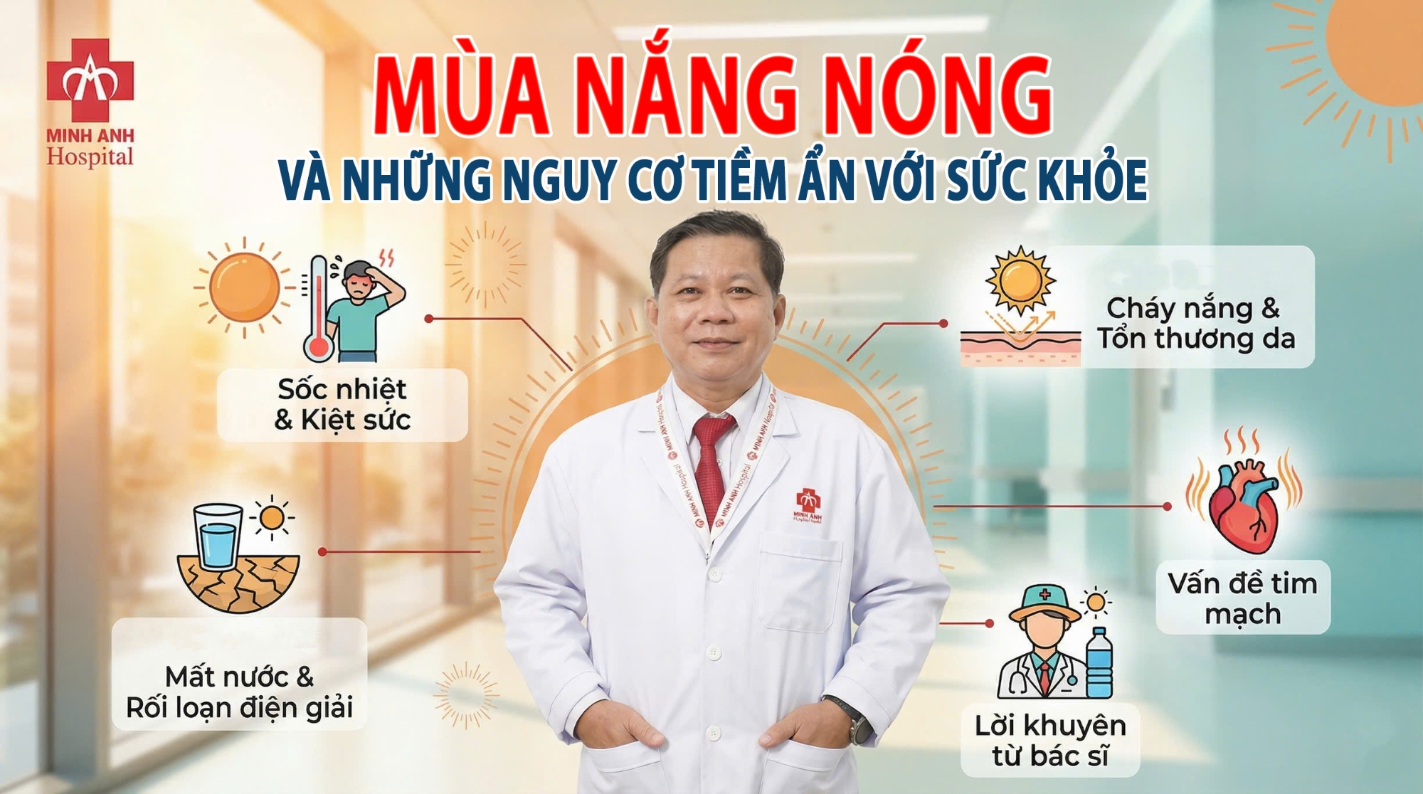 ☀️Mùa nắng nóng và những nguy cơ tiềm ẩn với sức khỏe.